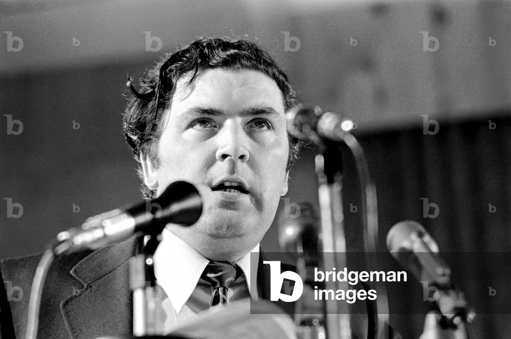 Stormont MP John Hume seen here at the inauguration of Northern Irelands alternative Parliament at Dungiven. November 1971 71-10372-007