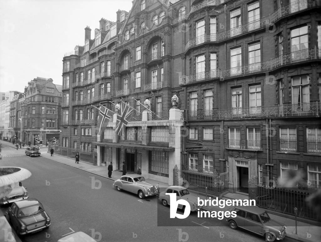 Claridges hotel in Central London. Circa 1960