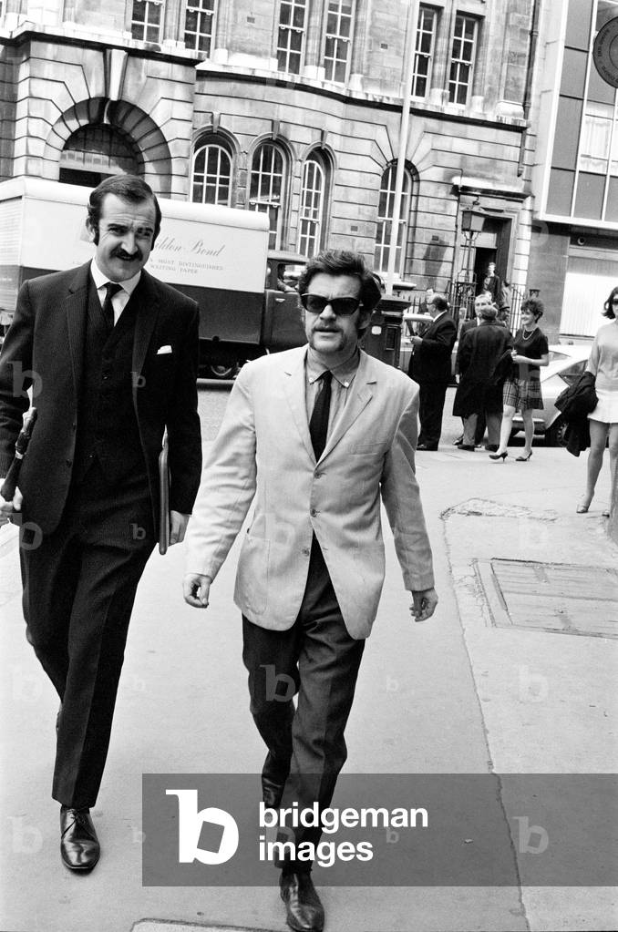 Jazz star Tubby Hayes was arrested by Scotland Yard Drug Squad at his home in Hans Road, Chelsea and taken to Chelsea Police station. He was charged with possessing heroin under his real name, Edward Brian Hayes. 20th August 1968 (b/w photo)