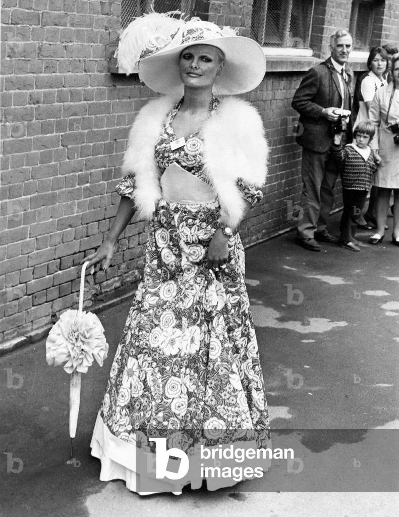 Miss Sue Snowdon at Royal Ascot, c. 1970 (b/w photo)