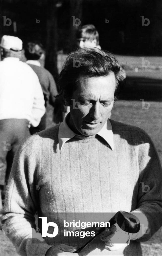 American singer Andy Williams playing golf, c. 1969