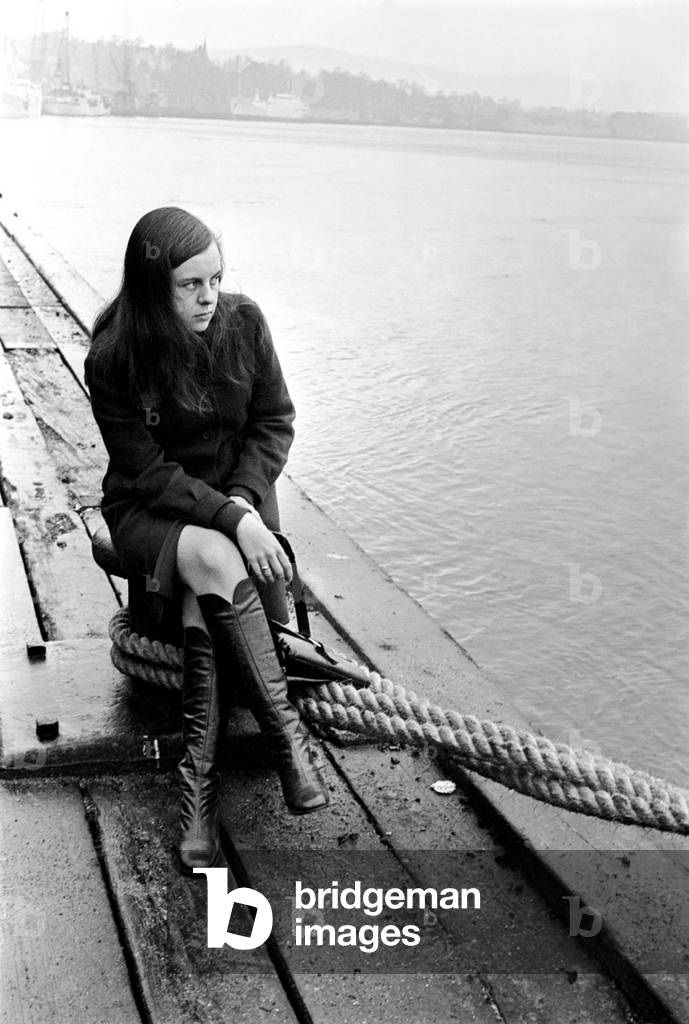 Ulster politician Bernadette Devlin at Londonderry. December 1969