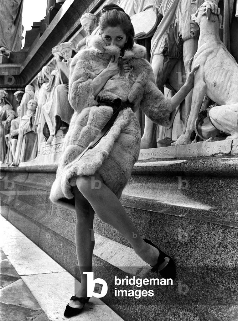Fashion - 1960's. A gay collection of furs designed for the younger