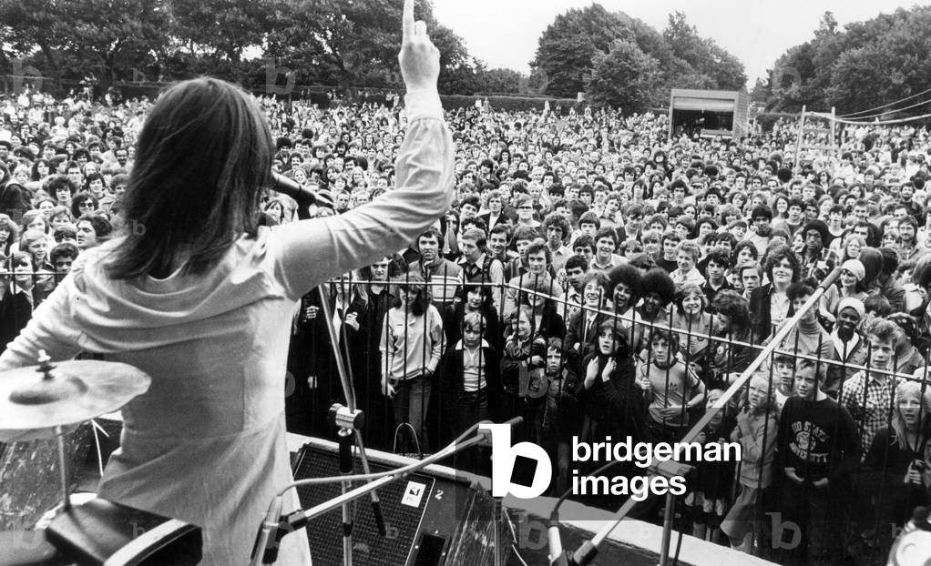 Rock Festival at Walton Hall Park in Walton, Liverpool, a 130-acre park, opened to the public in 1934. Pictured Sunday 10th September 1978 (b/w photo)