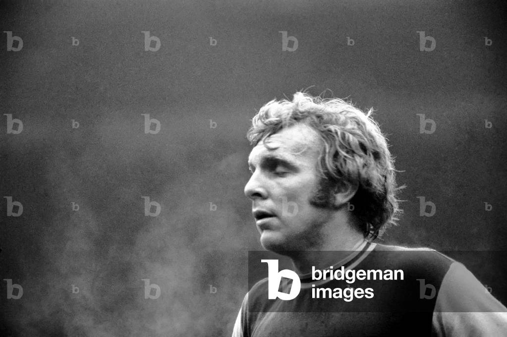 English League Division One match at Upton Park West Ham United 0 v Manchester City 4. Bobby Moore's expression speaks for itself after Lee's 1st Goal for city goes softly into the net. December 1969 (photo)