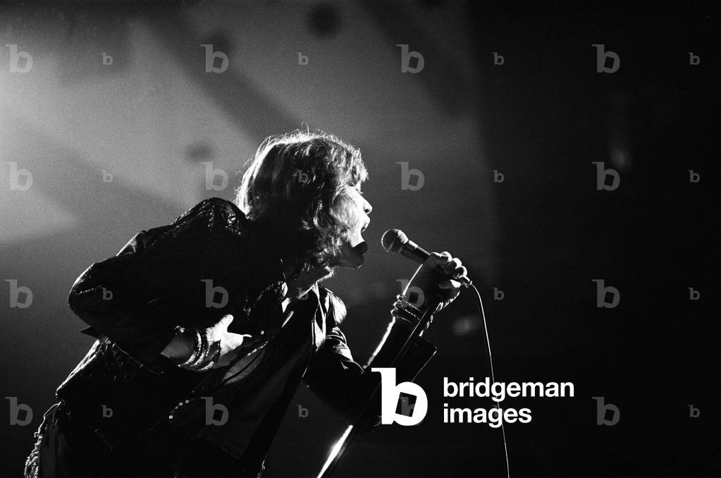 The Rolling Stones performing at Earls Court Arena, London, England. Mick Jagger.
22nd May 1976.