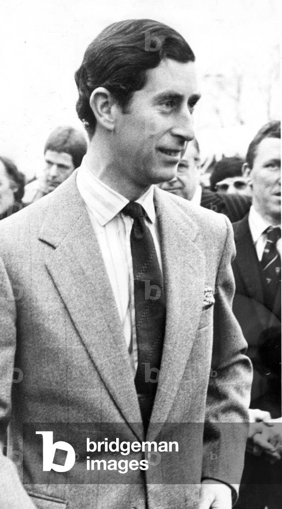Prince Charles, The Prince of Wales during his visit to the North East 27 November 1979 - The Prince arriving at the British Gas inspection centre, Nelson Industrial Estate, Cramlington