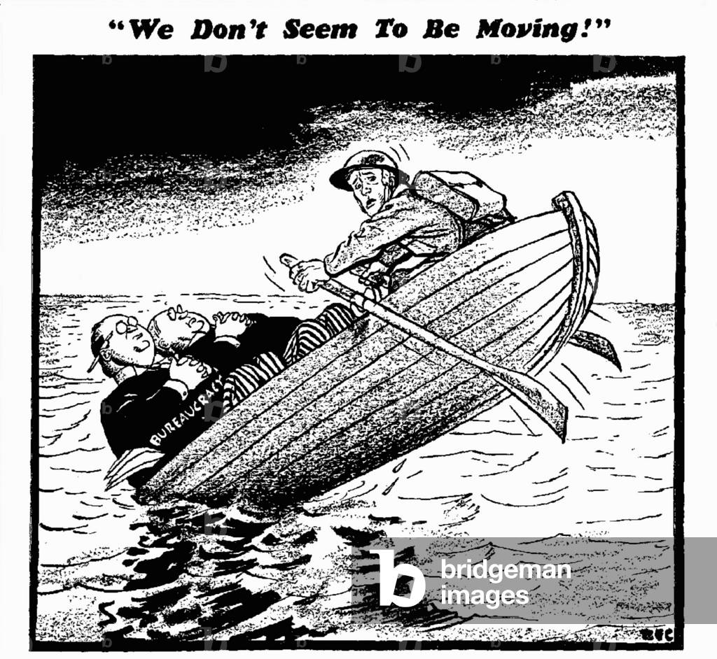 We Don't Seem To Be Moving., 26th June 1940 (b/w illustration)