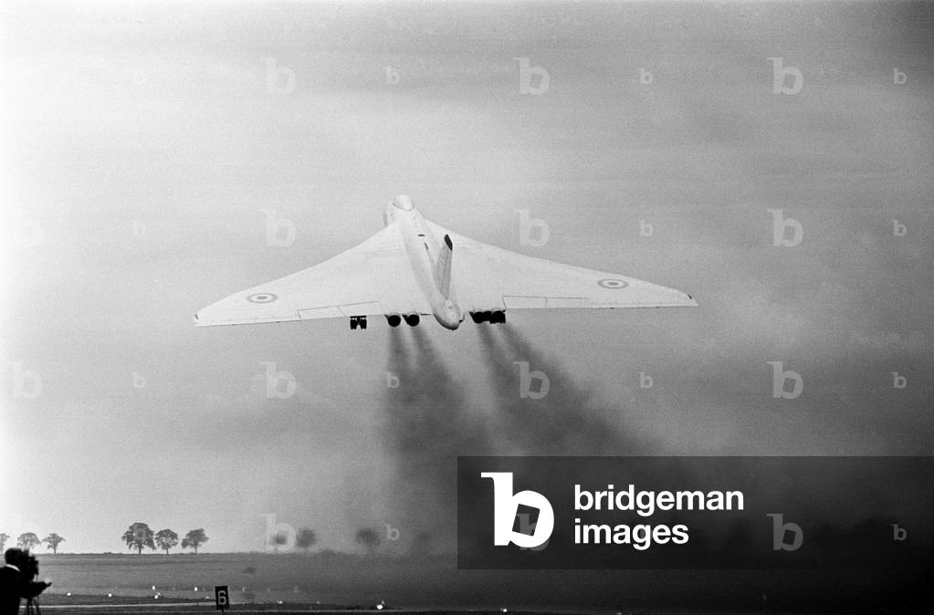 Avro Vulcan Bombers at RAF Station Wittering 16th July 1963.