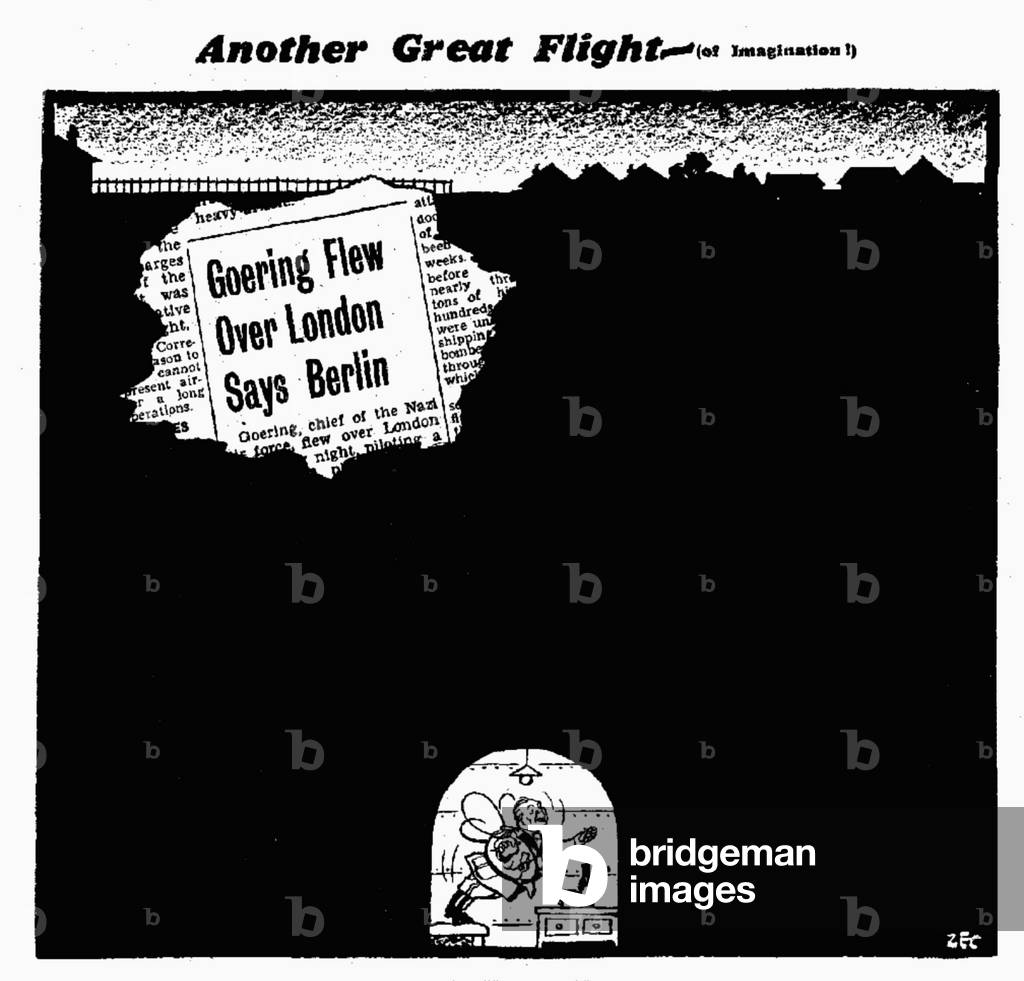 Another Great Flight - (of Imagination!), 18th September 1940 (b/w illustration)