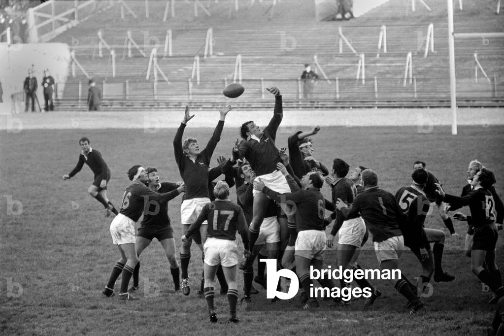 Rugby Union. Oxford v. South Africa. 
Action during the match 
November 1969