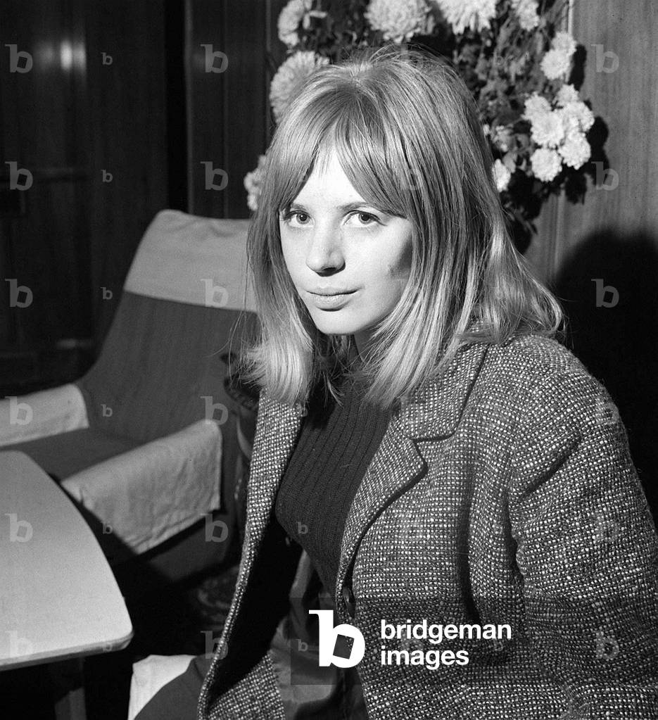 Marianne Faithfull singer and actress, December 1964 (b/w photo)