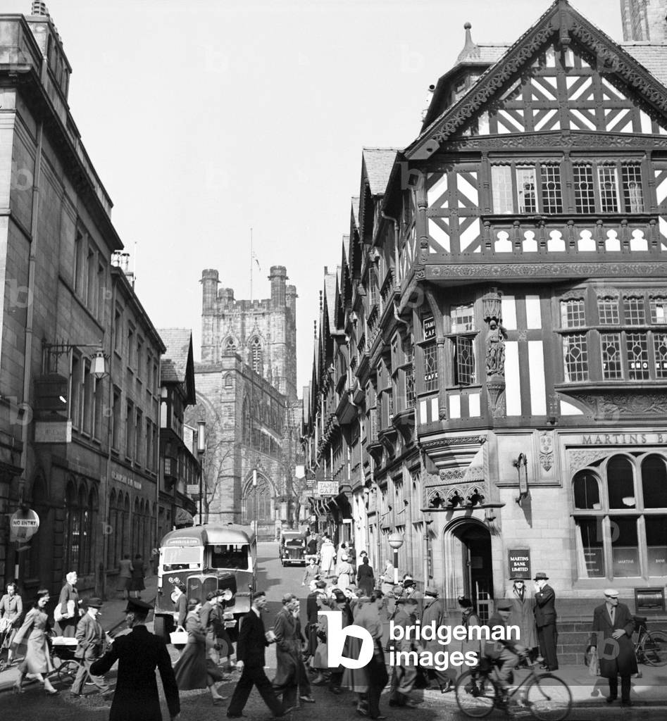 Street Scenes in and around Chester. April 1953 D1673-001