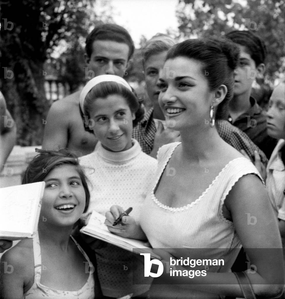 Venice Film Festival 1953. Italian film actress Aurora De Alba who is to dance at the festival. August 1953