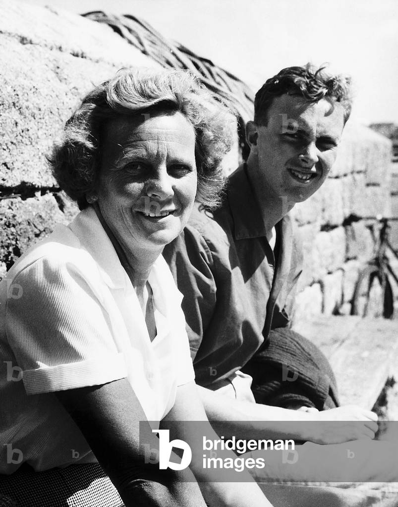 Mary Wilson wife of MP Harold Wilson on holiday in the Scilly Islands with her family 1963