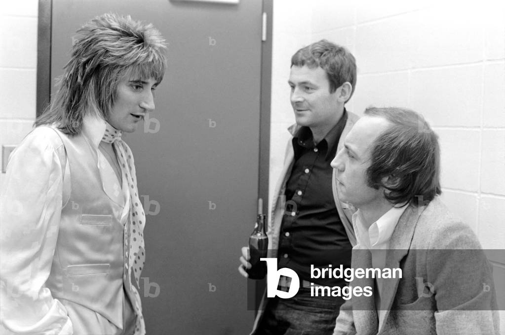 Rod Stewart and Faces. Concert in USA. Music/Pop/1970s. April 1975