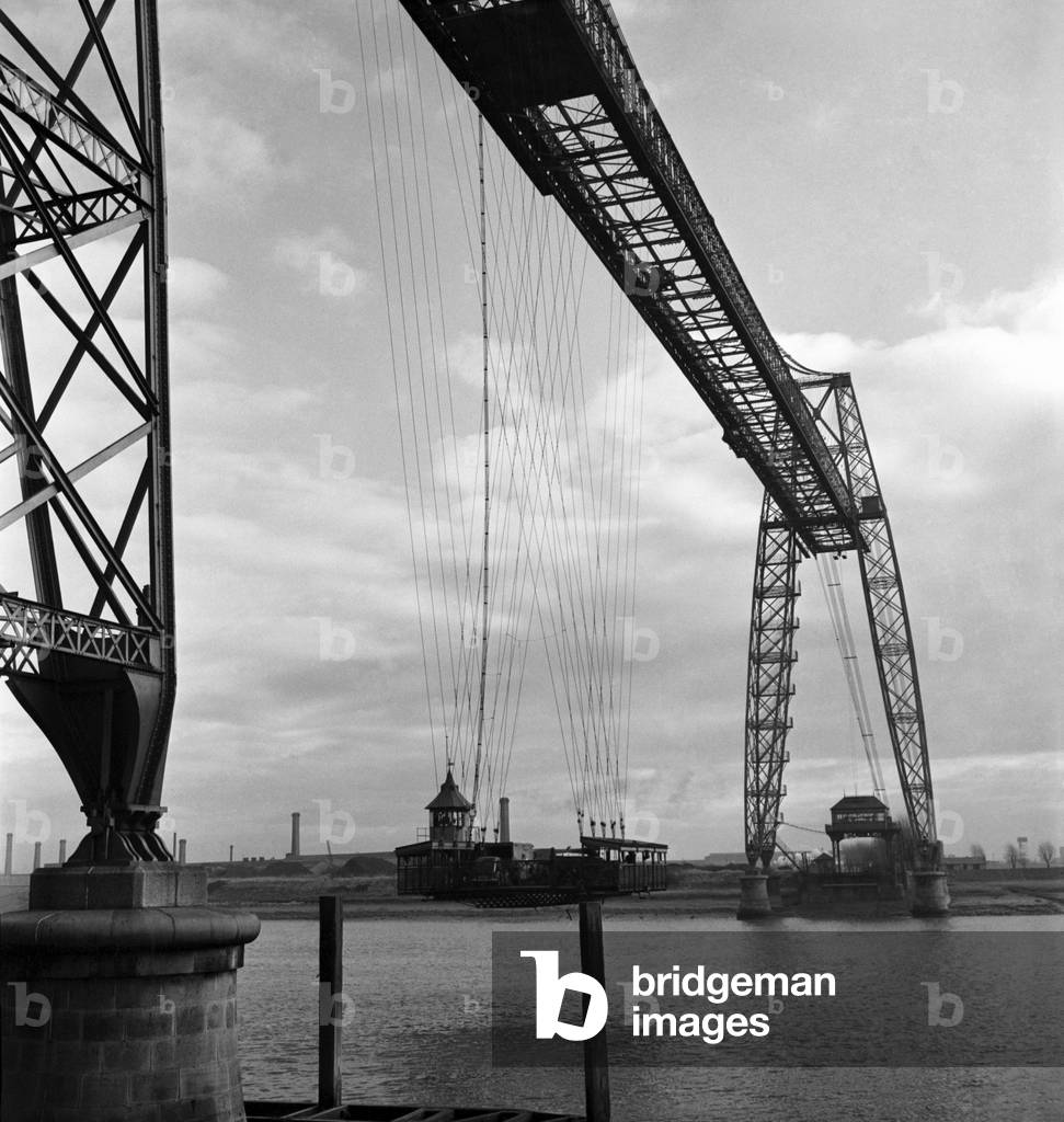 General Views of Newports Transporter Bridge. January 1953 D223-003