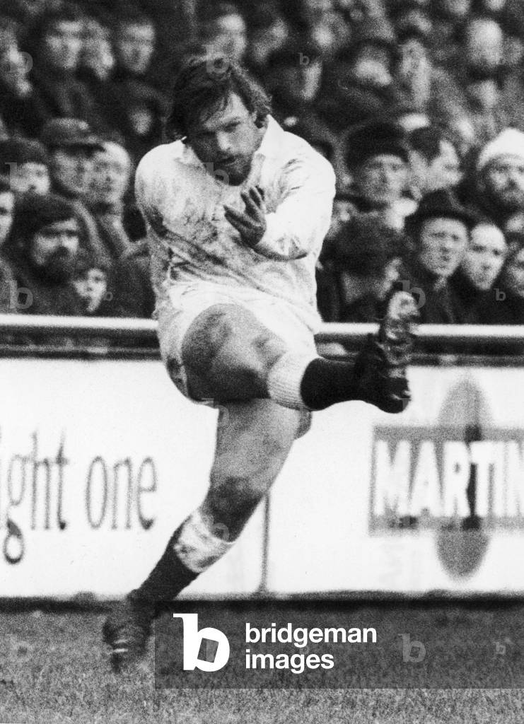 Five Nations Championship Ireland v England Lansdowne Road 5th February 1977 (b/w photo)