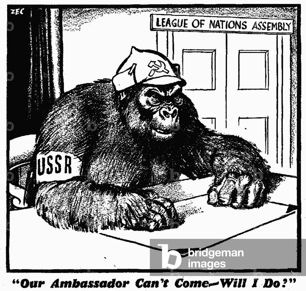 Our Ambassador Can't Come - Will I Do. 5th December 1939 (b/w illustration)