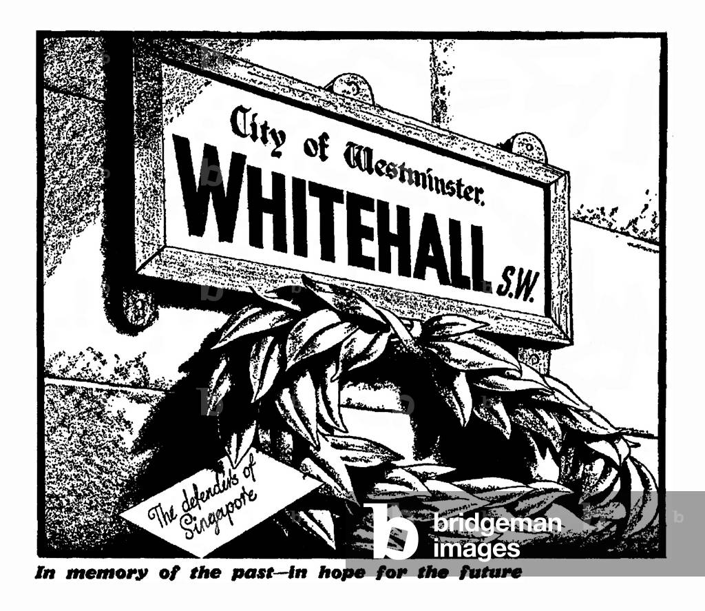 In memory of the past - in hope for the future., 17th February 1942 (b/w illustration)