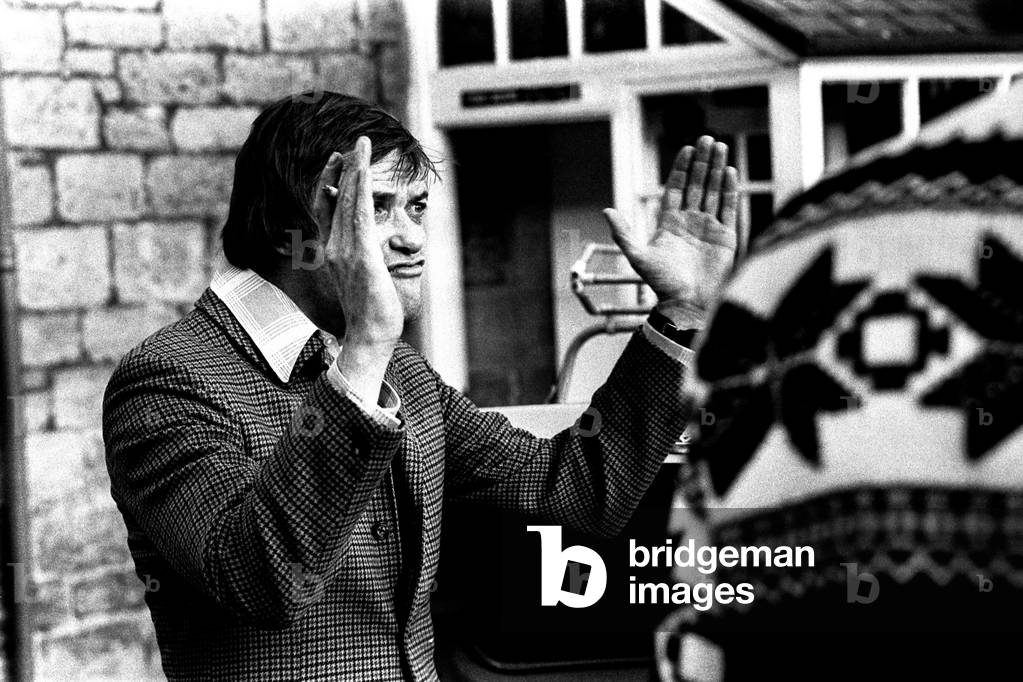 Filming of an episode of 'Whatever Happened To The Likely Lads' fishing in the North Tyne near Haughton Castle situated to the north of the village of Humshaugh, Northumberland.
 
 Pictured is actor James Bolam.
 
 23rd October, 1973.