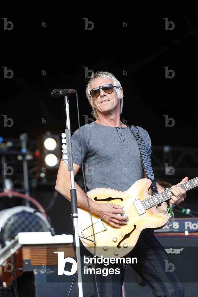 Paul Weller performs on the main stage at the T in the Park Festival in Balado, Kinross-shire, Scotland on Sunday 13th July 2014 (photo)