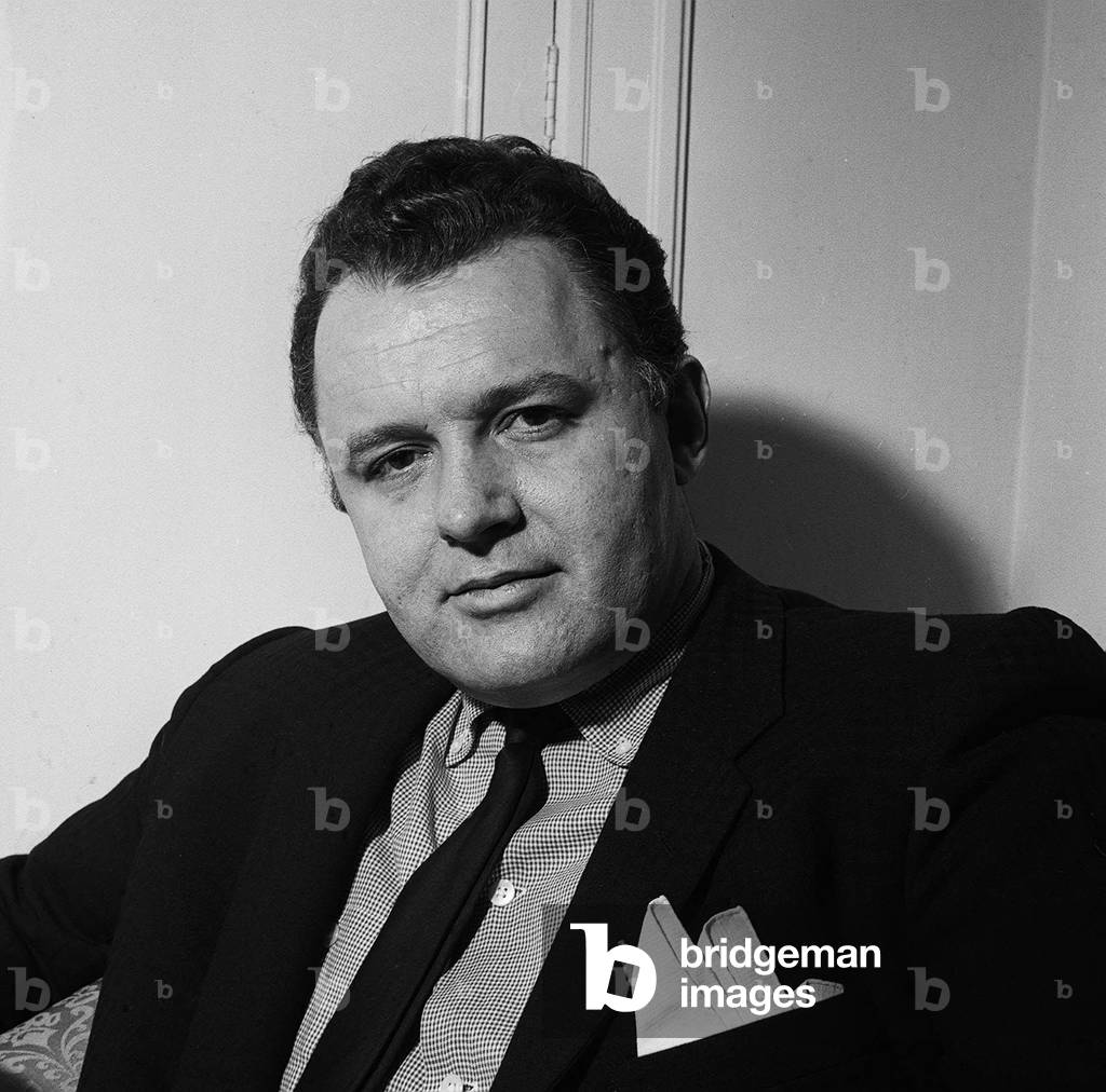 Actor Rod Steiger in London, December 1956 (b/w photo)