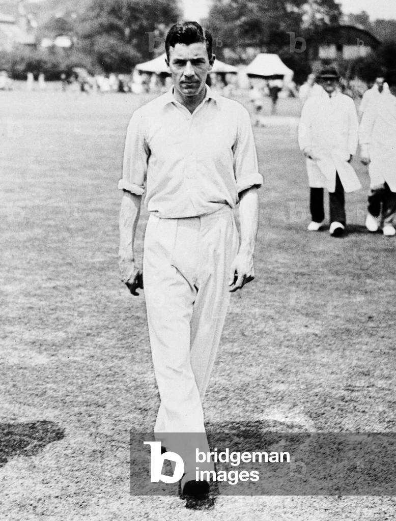 D. Wright, cricketer (b/w photo)