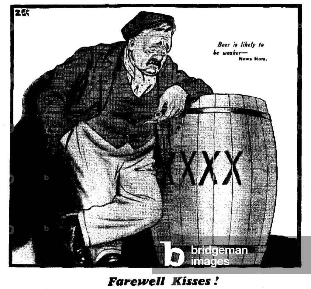 Farewell Kiss, 20th January 1940 (b/w illustration)