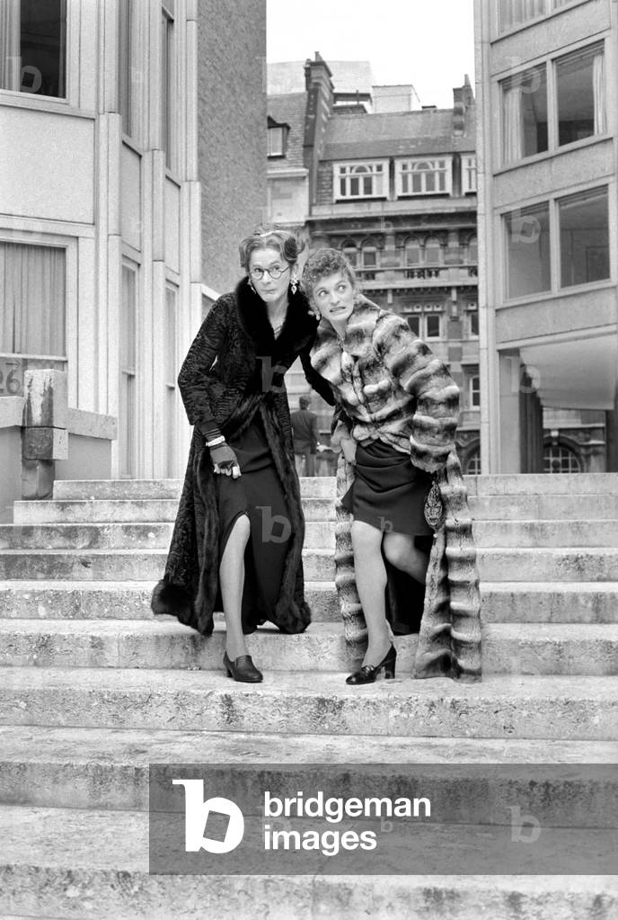 Perri St. Claire and George Logan, March 1975 (b/w photo)