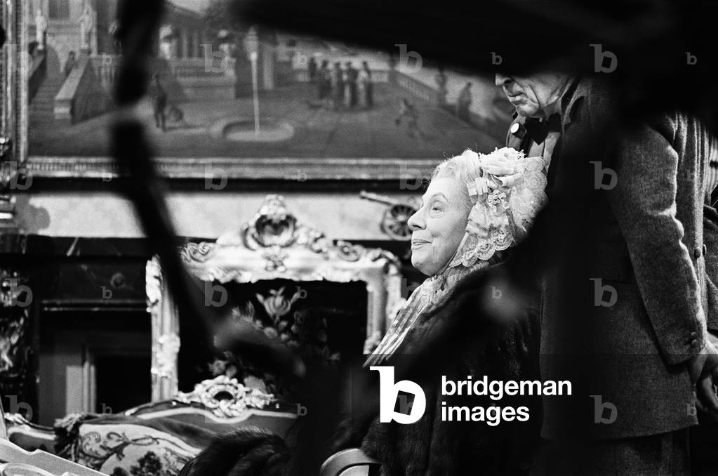 Dame Edith Evans seen here during rehearsals of The Gamblers. 27th December 1967 (b/w photo)