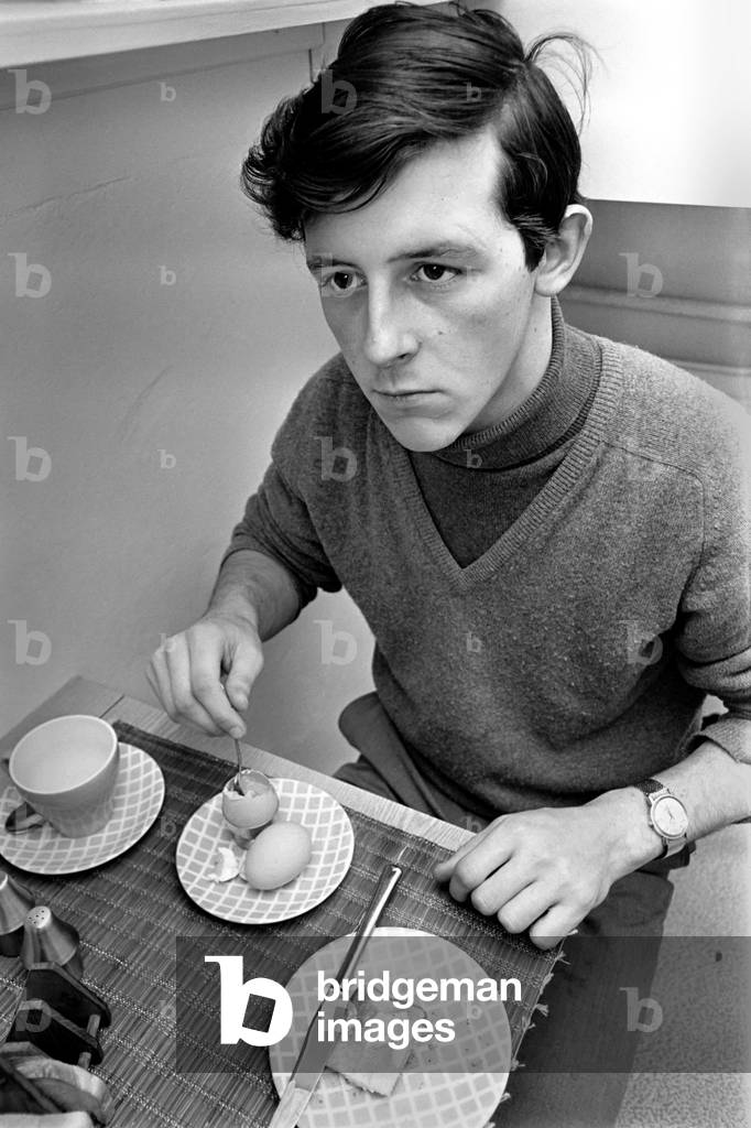 Jockey Barry Brogan at Oxnam. 
 December 1969