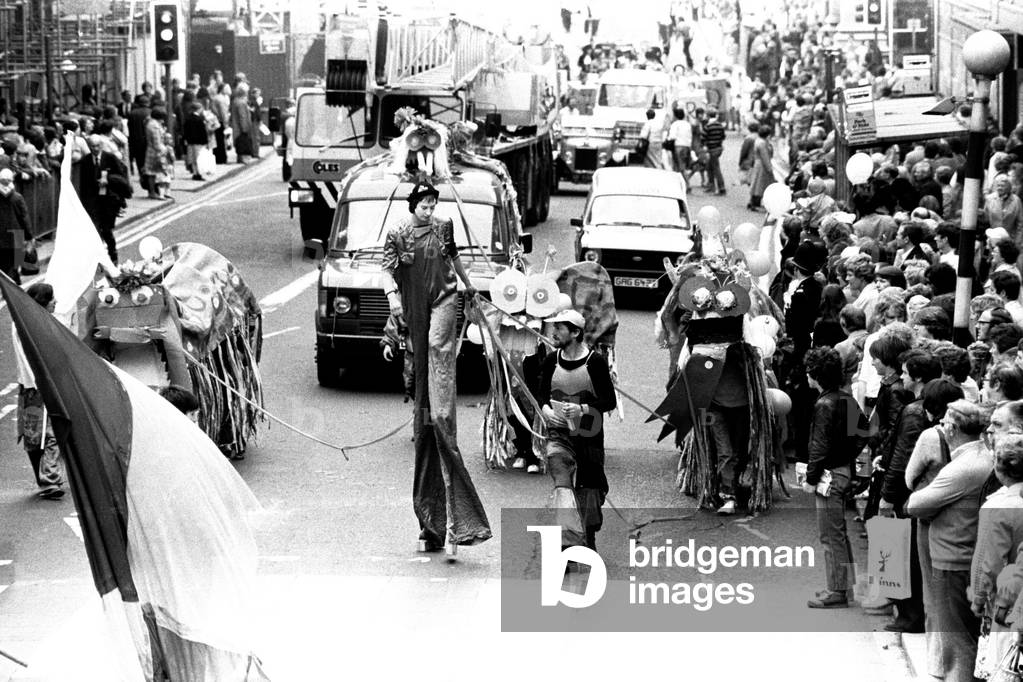 The Lord Mayor of Newcastle's parade in the city centre, 23rd June 1979 (b/w photo)