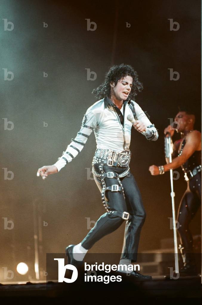 Michael Jackson in concert at Wembley. 22nd July 1988 (photo)