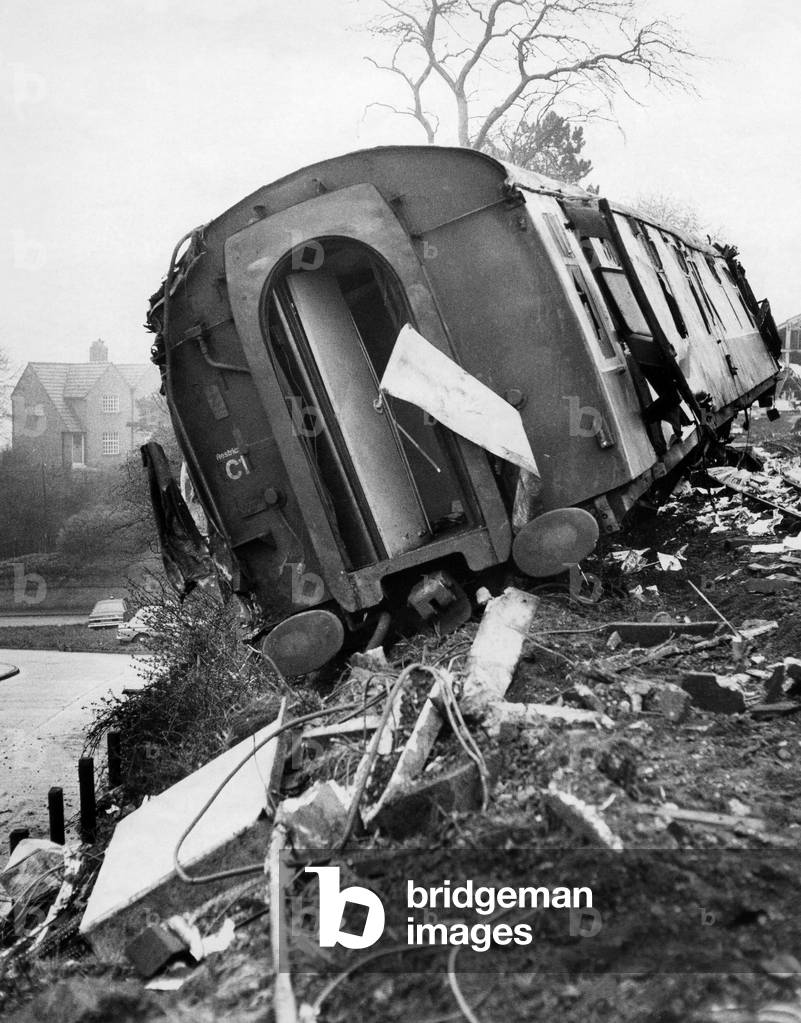 The crash of the Kings Cross to Aberdeen sleeper train called The Royal Northumberland Fusiliers at Morpeth on May 7th, 1969.