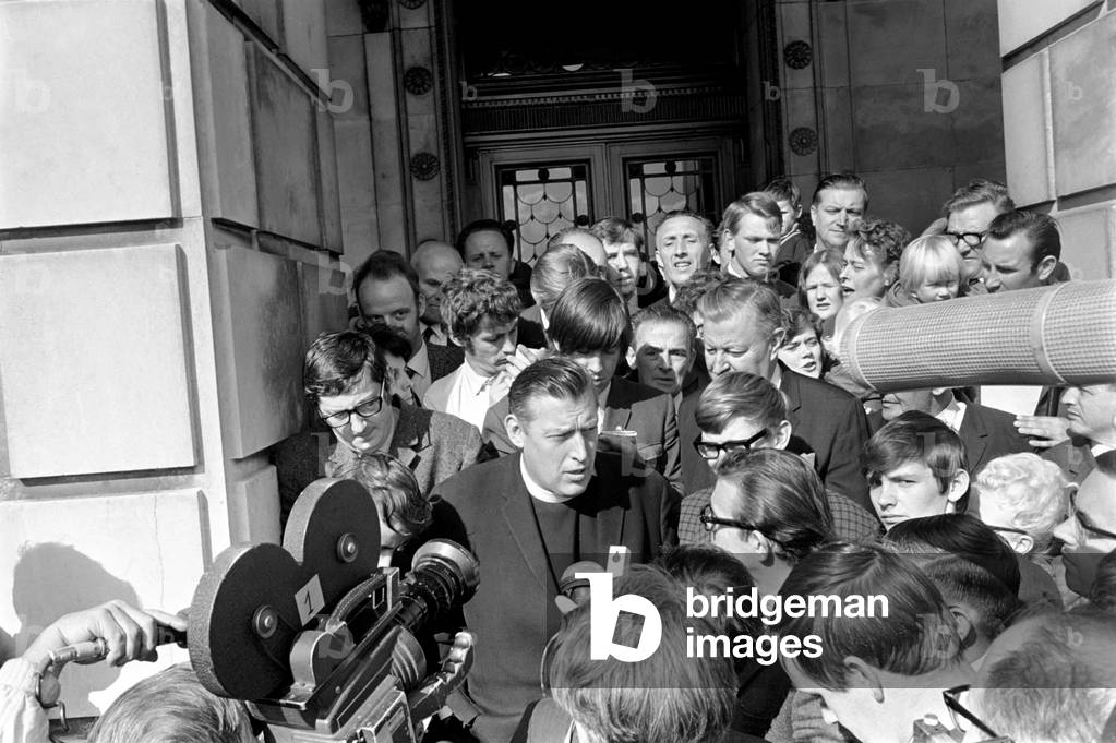 Northern Ireland August 1969. Reverend Ian Paisley seen here at Stormont. August 1969 Z8267-010