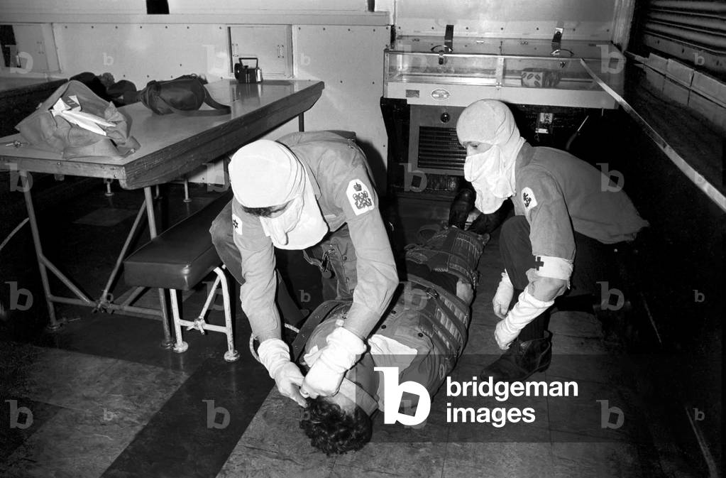 H.M.S. Danae: Scenes aboard The Leander class frigate 2.450 tons H.M.S. Danae, 2nd March 1975 (b/w photo)