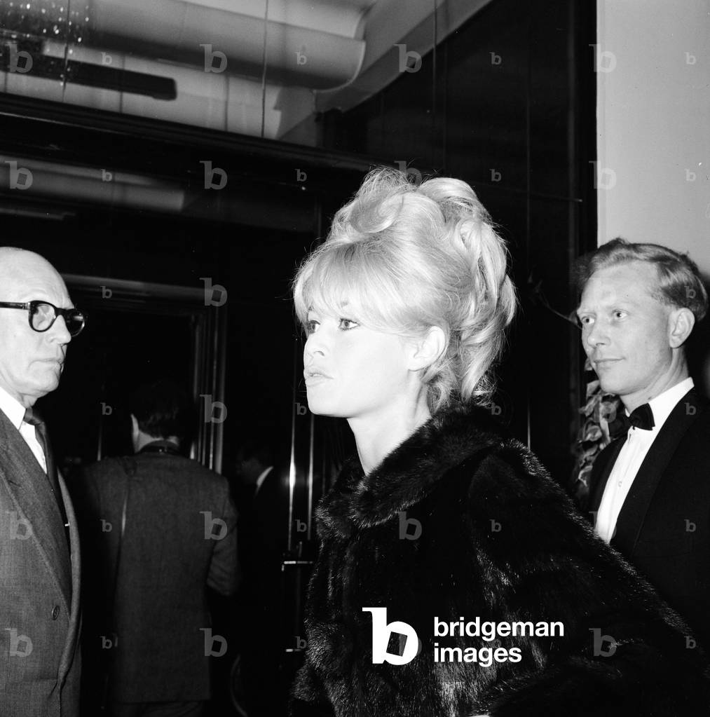 Brigitte Bardot, London, 1963 (b/w photo)