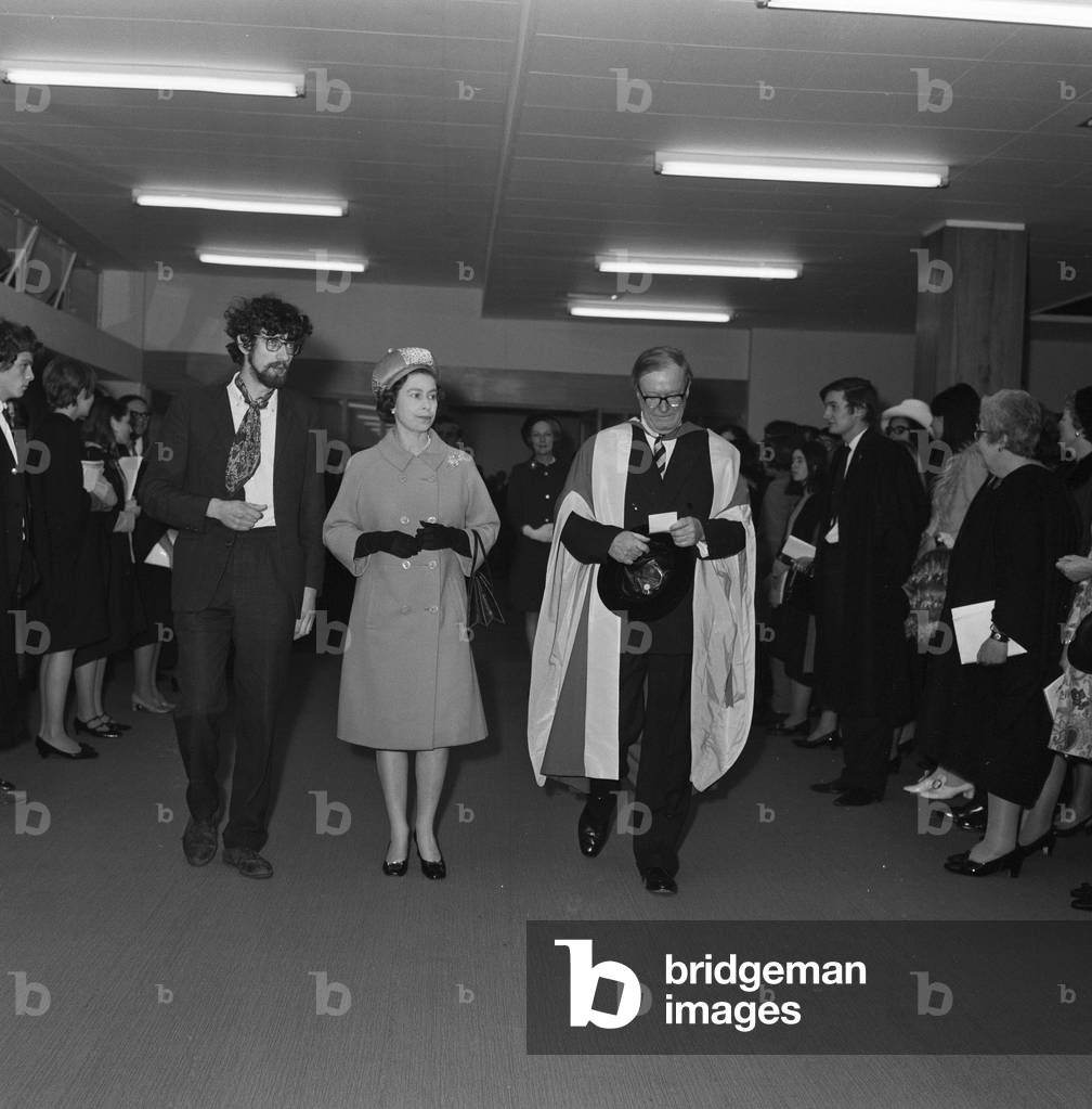 Queen Elizabeth II meets Piers Corbyn, 1969