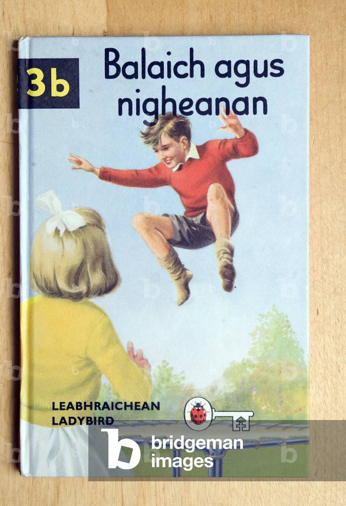 Helen Day has a collection of 1,500 Ladybird children's books including the first she signed as a four year old, the collection spans from the 1960s up to 1984 and covers all the languages the books have been printed in. 
 A 1960's version Boys and Girls with Peter and Jane, in Scots Gaelic.