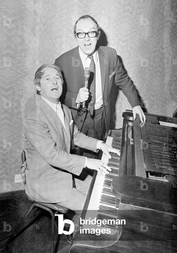 Morecombe & Wise are pictured at Coventry's Hotel Leofric where they are appearing in 
