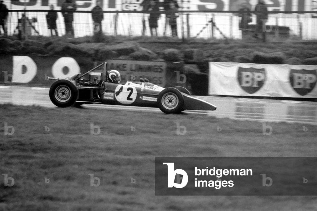 Women Racing Driver: Janet McPherson, November 1975 (b/w photo)