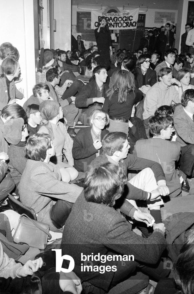 Demonstrations London School of Economics Sit In March 1967 (b/w photo)