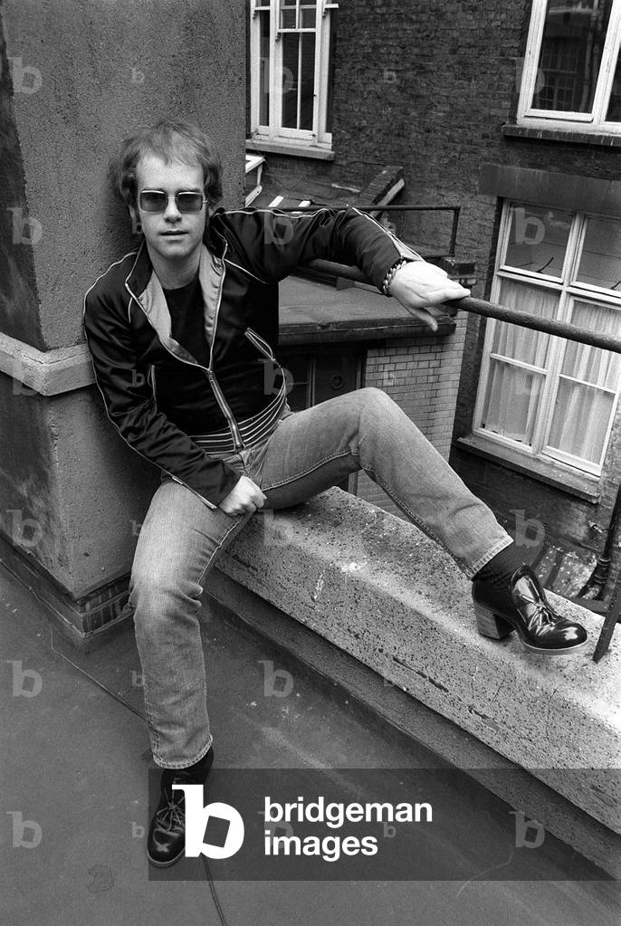 Sir Elton John, May 1972 (b/w photo)
