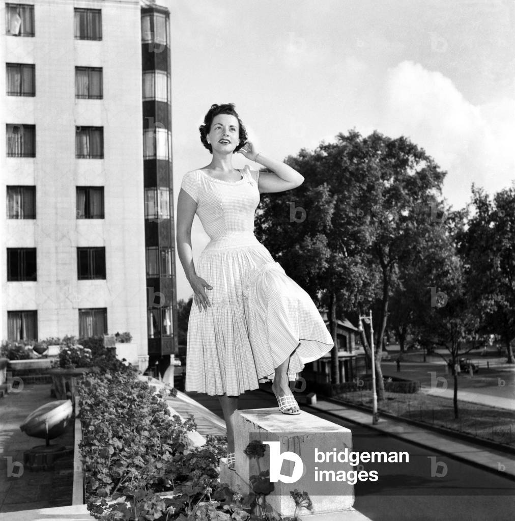 American singer Kay Starr at the Dochester Hotel. August 1953