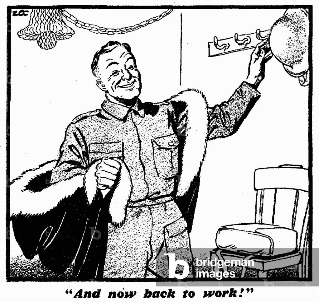 And now back to work. 27th December 1939 (b/w illustration)