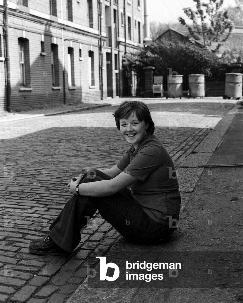 Actress Pauline Quirke (16), May 1976 (b/w photo)