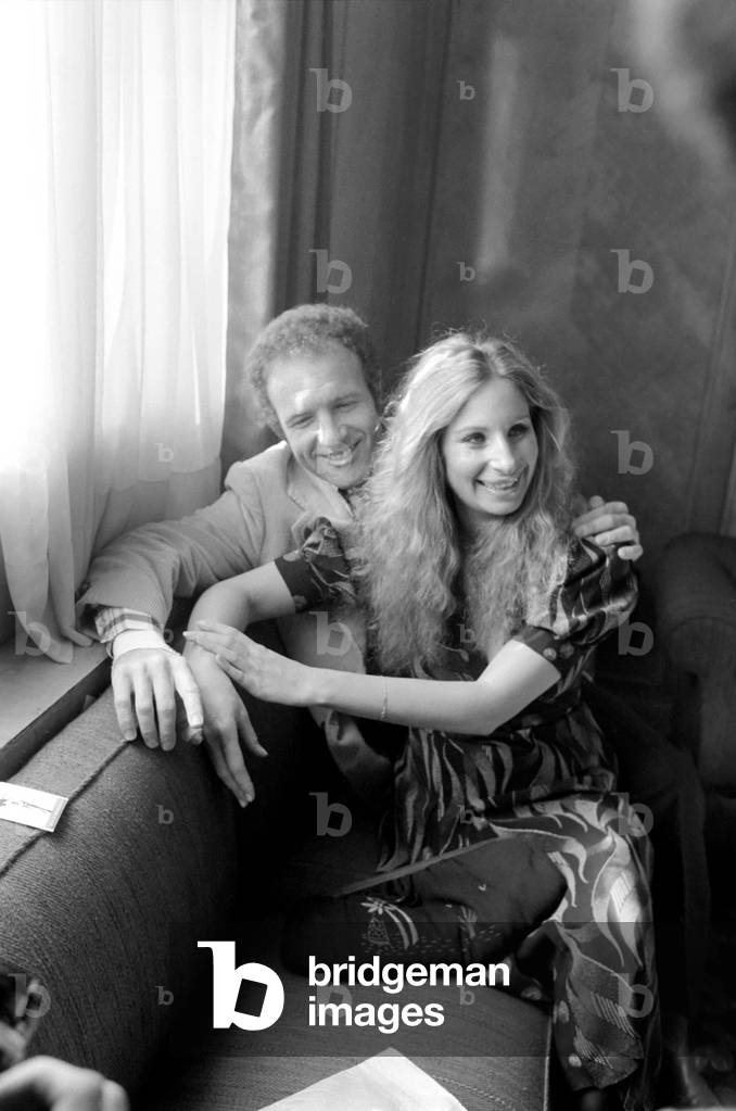 Barbara Streisand and James Caan, March 1975