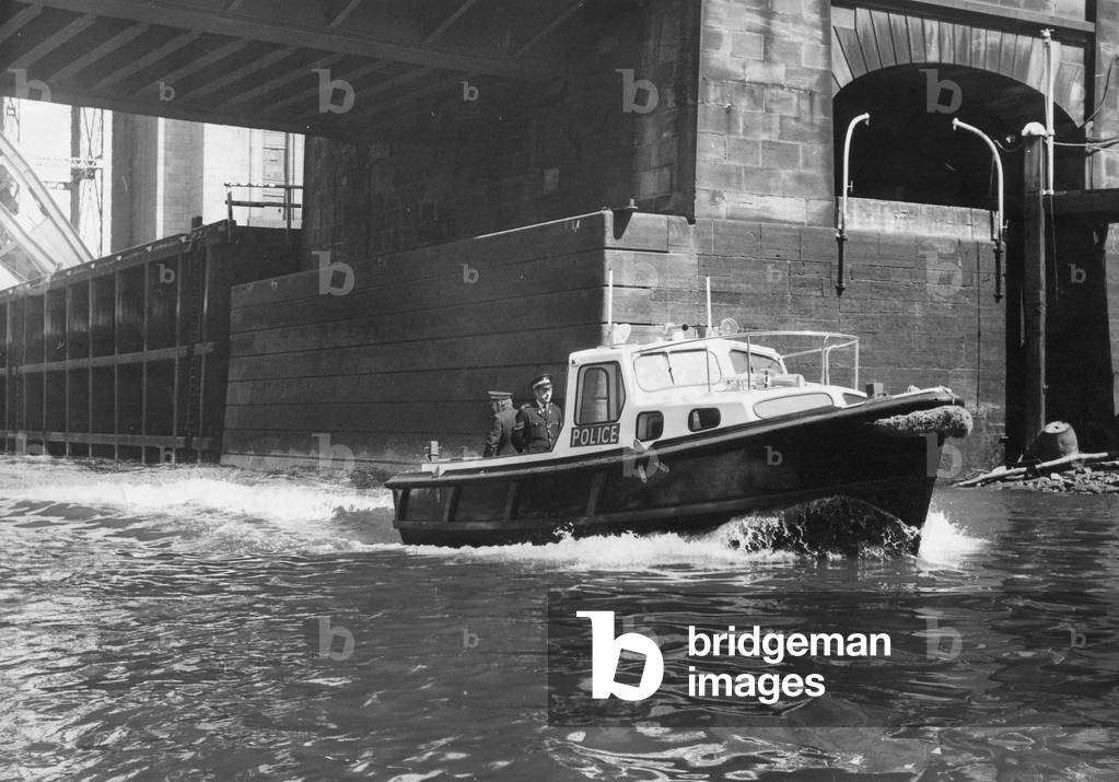 The new Northumbria Police launch on the River Tyne at Newcastle, c.1970