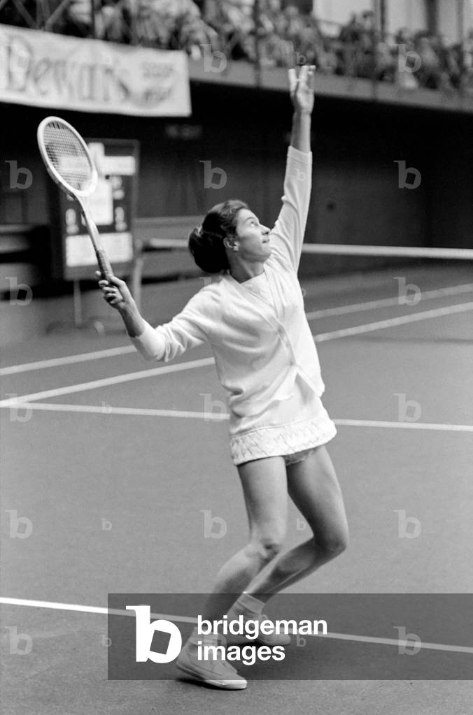 The 25th Open Tennis Tournament at the Palace Hotel, Torquay. Ladies Singles
Miss Virginia Wade in action. 
November 1969